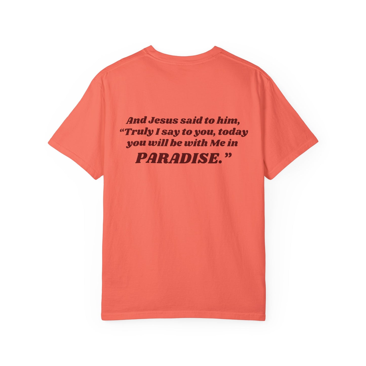 "luke 23:43 unisex garment-dyed t-shirt