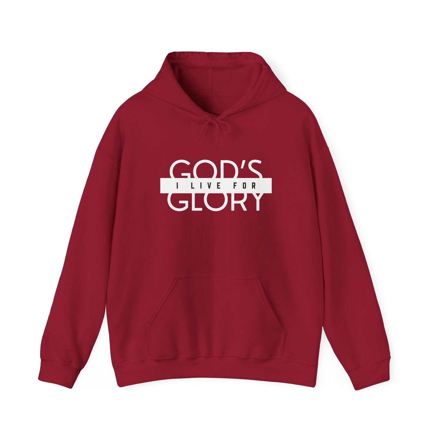 "i live for god's glory" women's heavy blend™ hooded sweatshirt