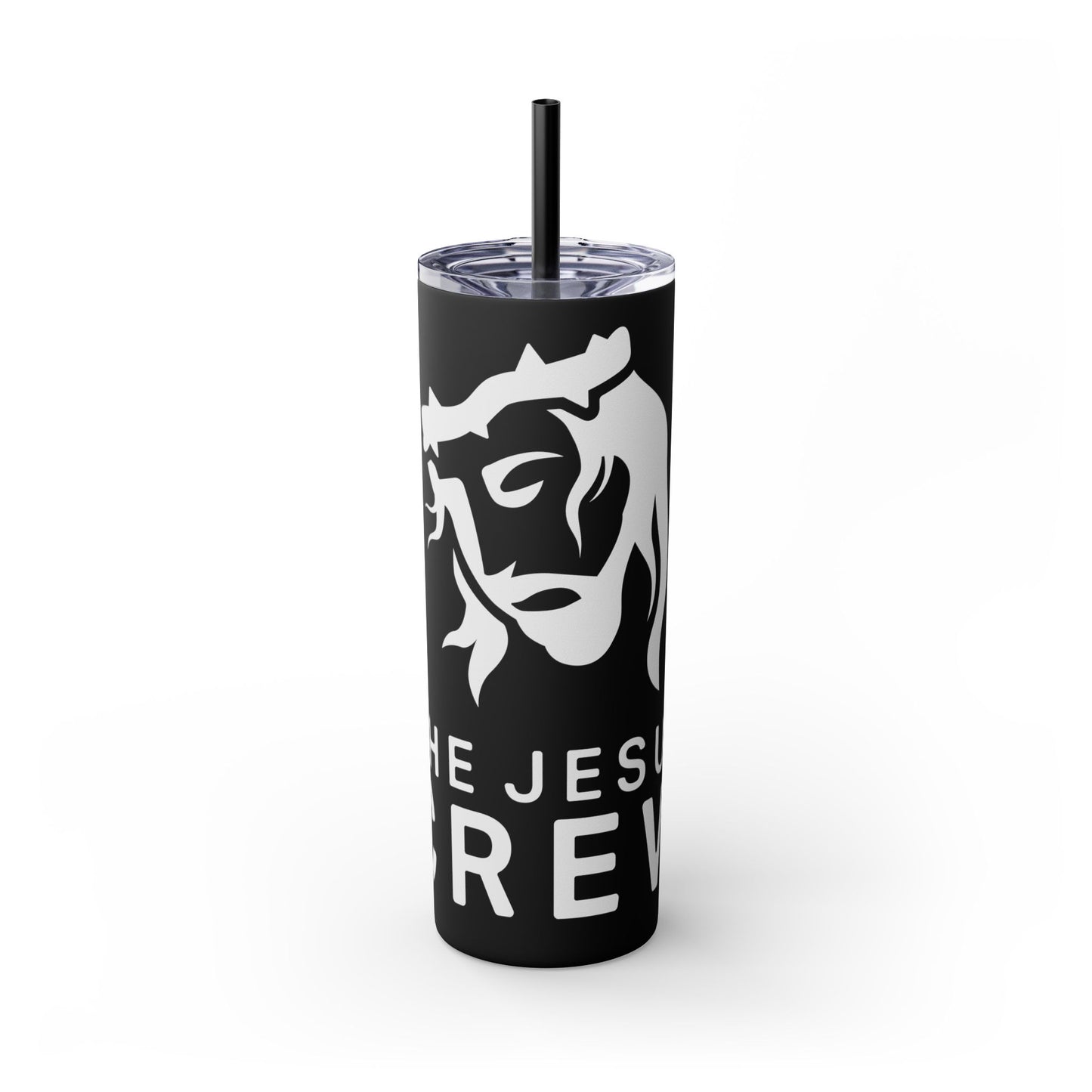 skinny tumbler with straw, 20oz