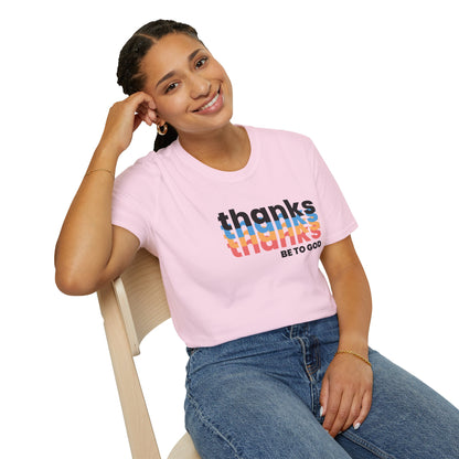 "Thanks Be to God" Women's Softstyle T-Shirt