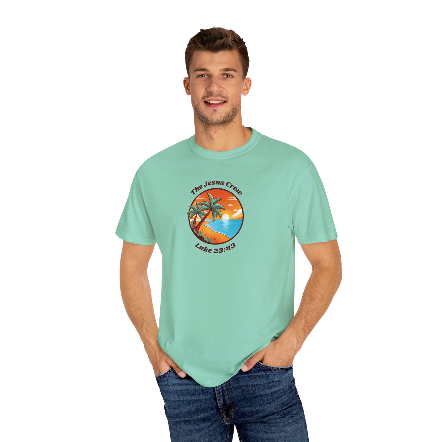"luke 23:43 unisex garment-dyed t-shirt
