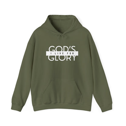 "I Live For God's Glory" Women's Heavy Blend™ Hooded Sweatshirt