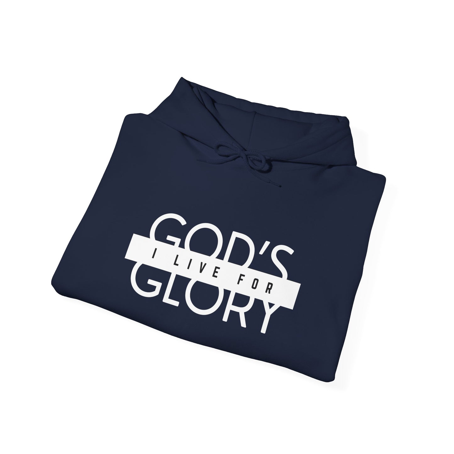 "i live for god's glory" women's heavy blend™ hooded sweatshirt