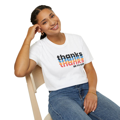 "Thanks Be to God" Women's Softstyle T-Shirt