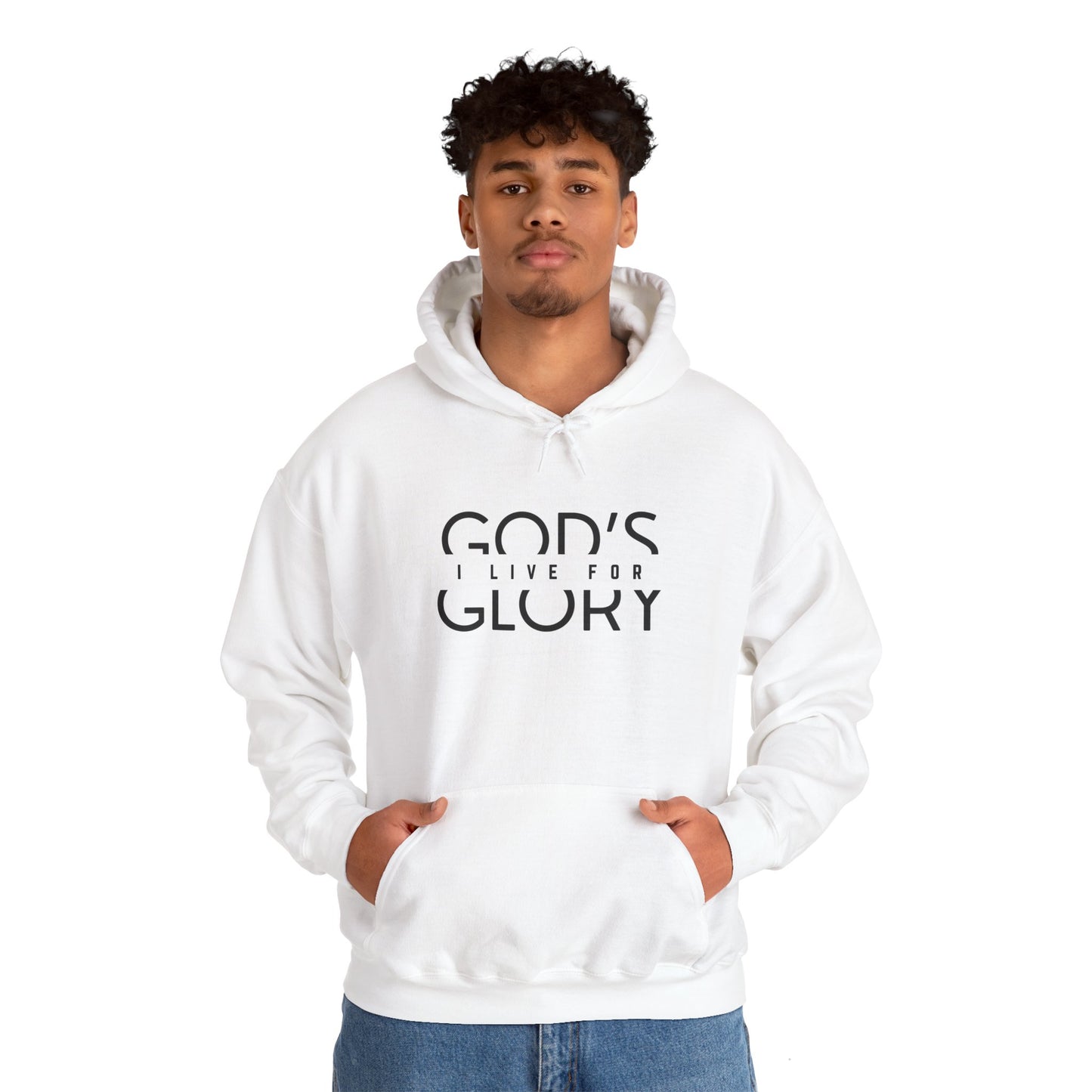 "i live for god's glory" women's heavy blend™ hooded sweatshirt