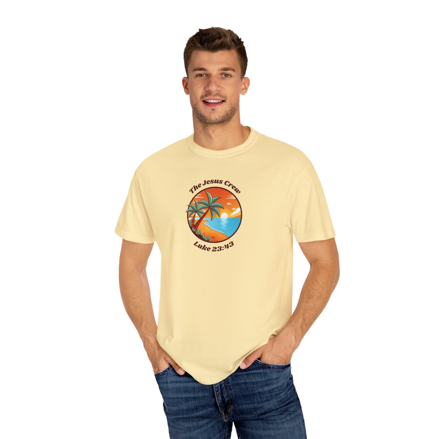 "luke 23:43 unisex garment-dyed t-shirt