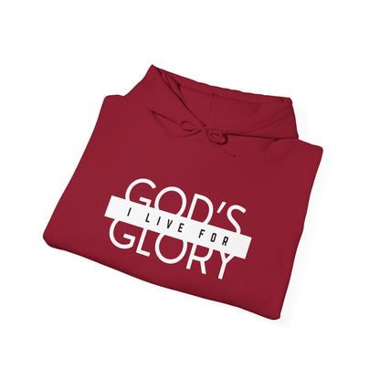 "I Live For God's Glory" Women's Heavy Blend™ Hooded Sweatshirt