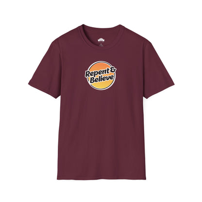 Repent & Believe Men's Softstyle T-Shirt