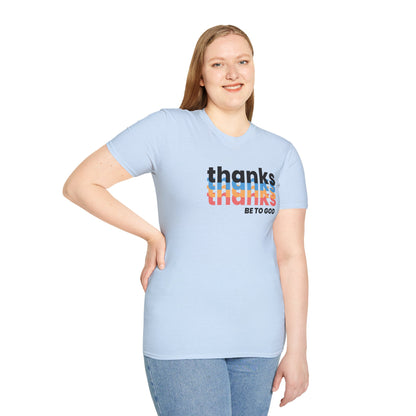 "Thanks Be to God" Women's Softstyle T-Shirt