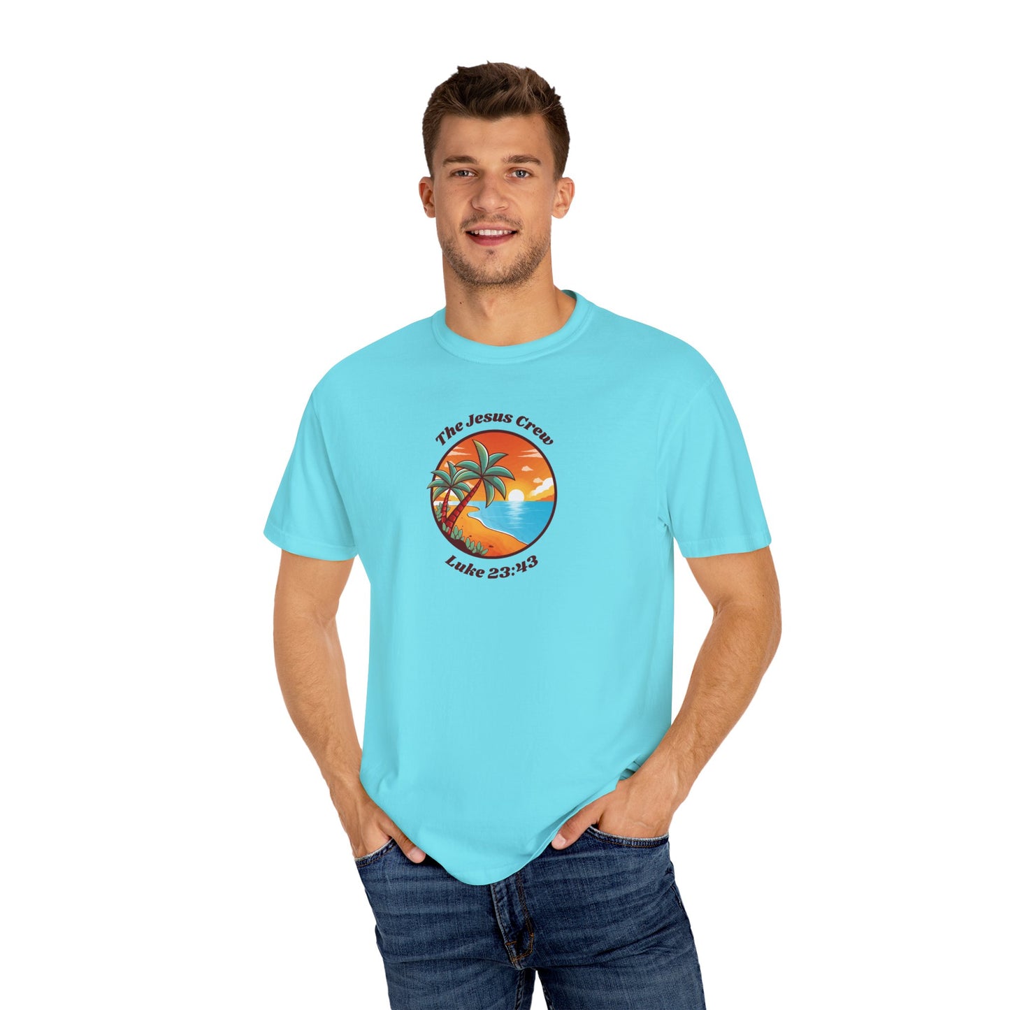 "luke 23:43 unisex garment-dyed t-shirt