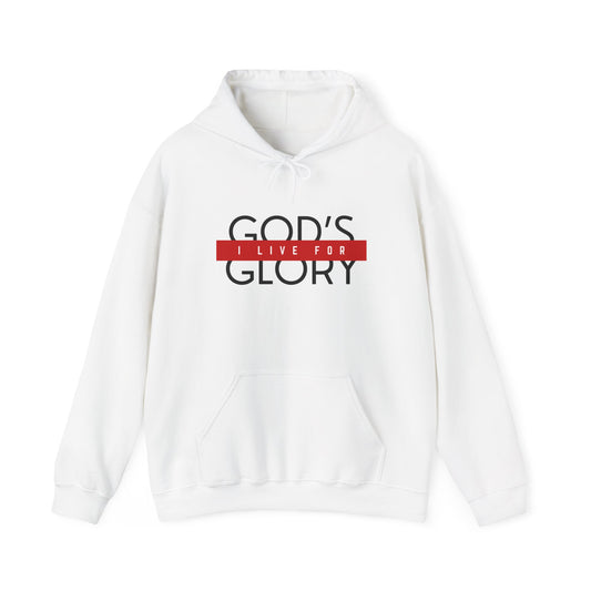 "I Live For God's Glory" Men's Heavy Blend™ Hooded Sweatshirt