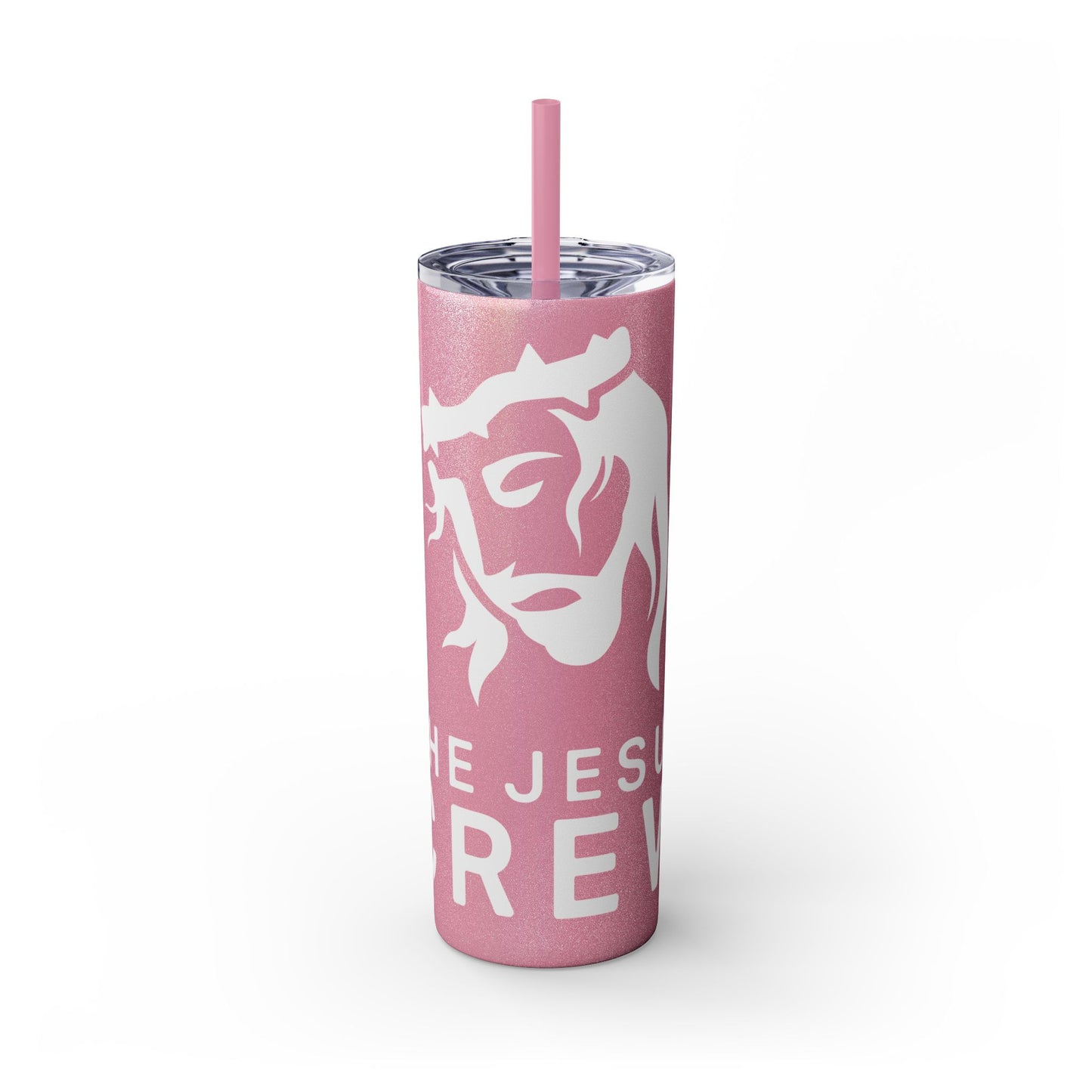 skinny tumbler with straw, 20oz
