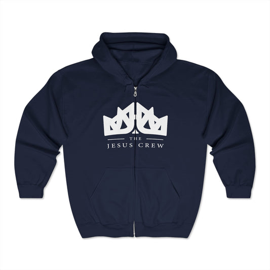 The Jesus Crew Men's Heavy Blend™ Full Zip Hooded Sweatshirt