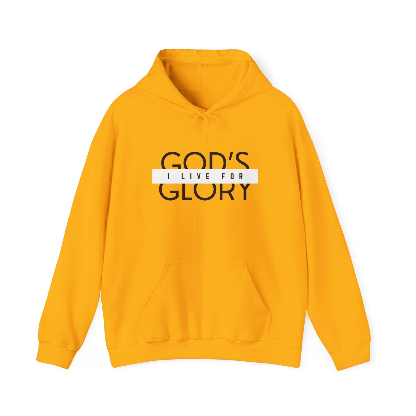 "i live for god's glory" men's heavy blend™ hooded sweatshirt