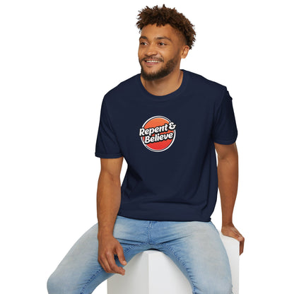 Repent & Believe Men's Softstyle T-Shirt