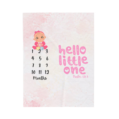 Baby Girl Month Milestone Blanket