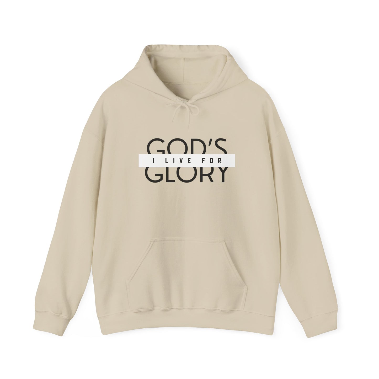 "i live for god's glory" women's heavy blend™ hooded sweatshirt