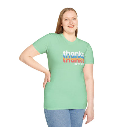 "Thanks Be to God" Women's Softstyle T-Shirt