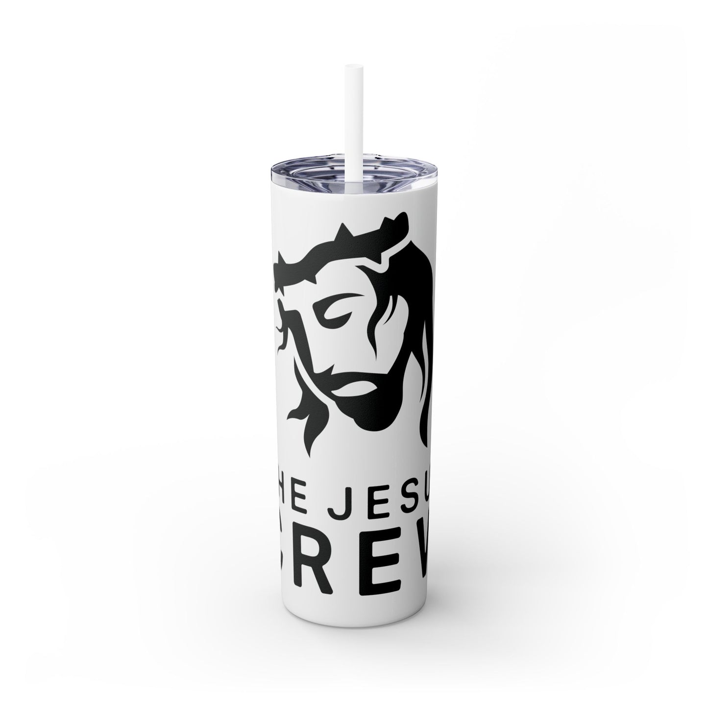 skinny tumbler with straw, 20oz