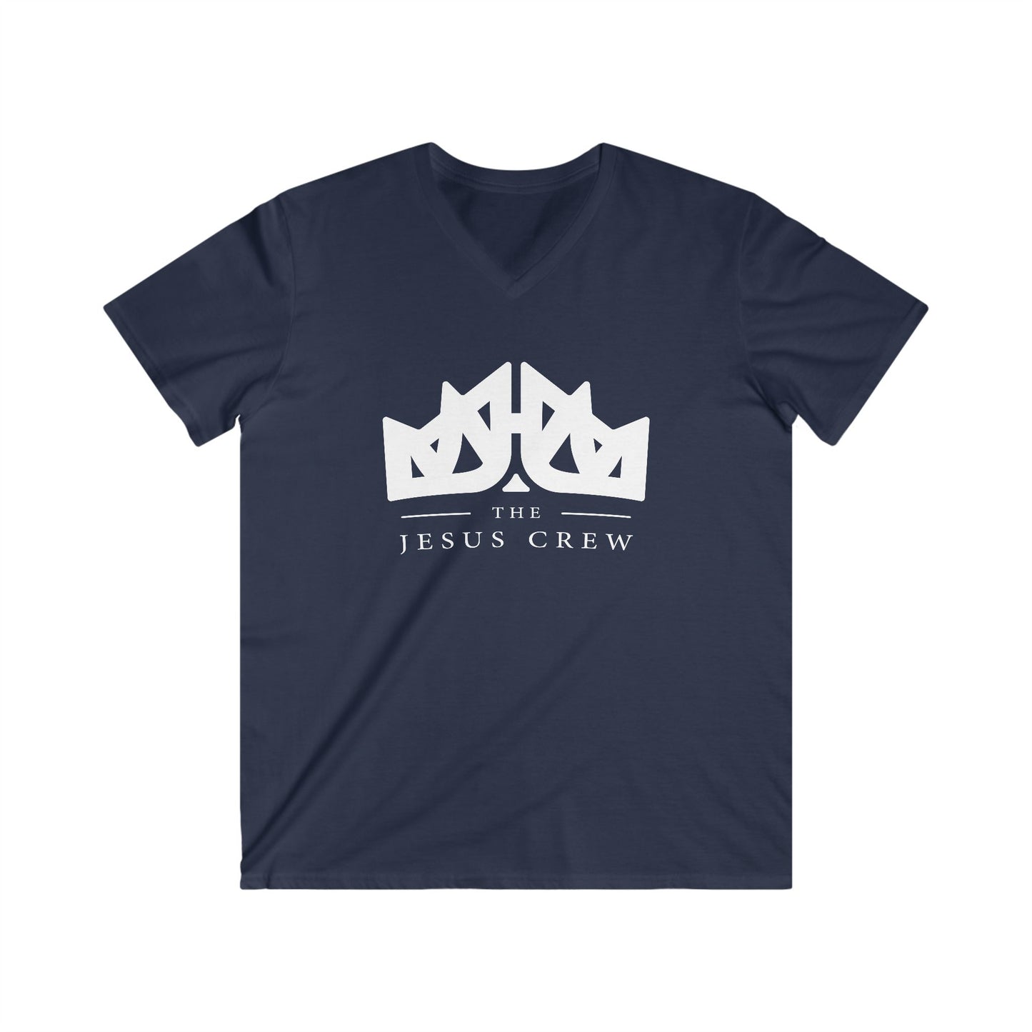 men's fitted v-neck short sleeve tee