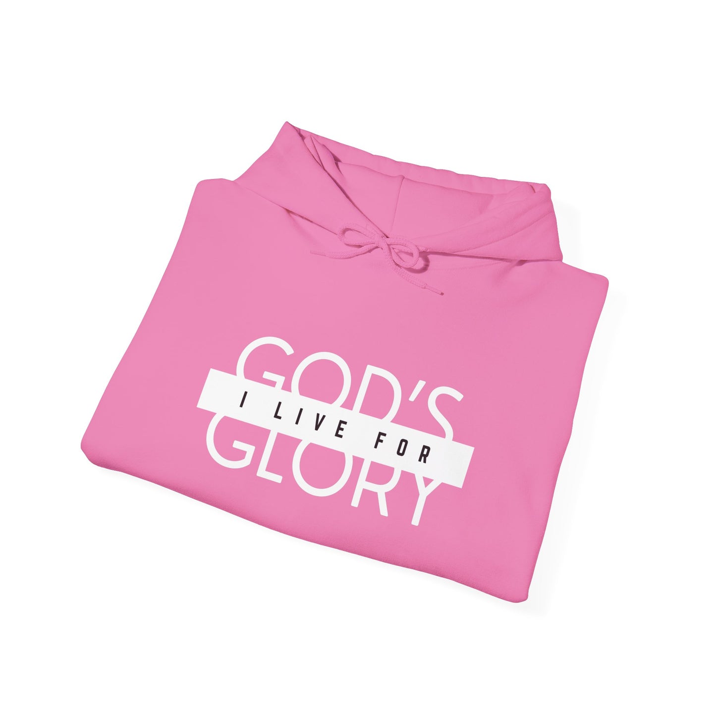 "i live for god's glory" women's heavy blend™ hooded sweatshirt