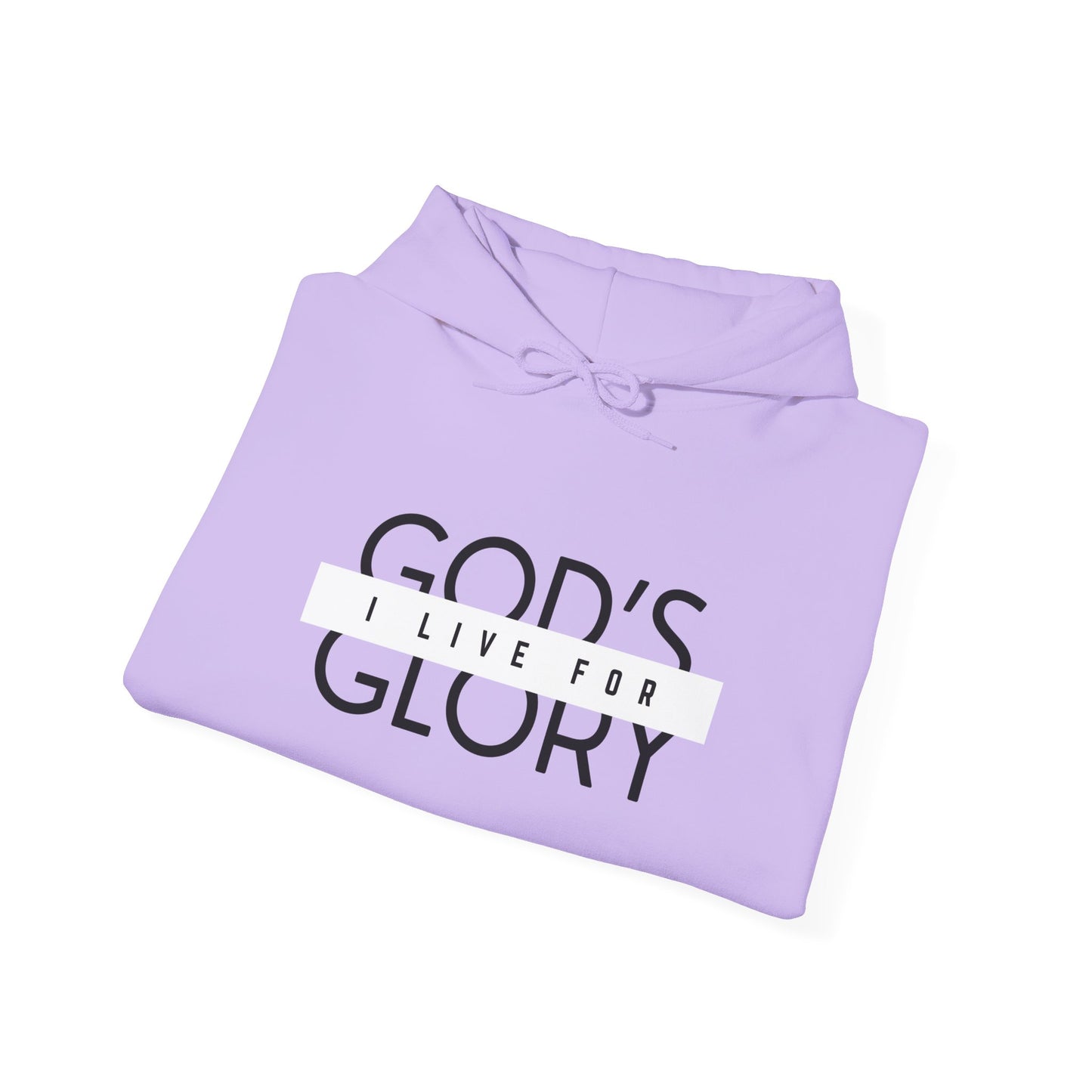"i live for god's glory" women's heavy blend™ hooded sweatshirt