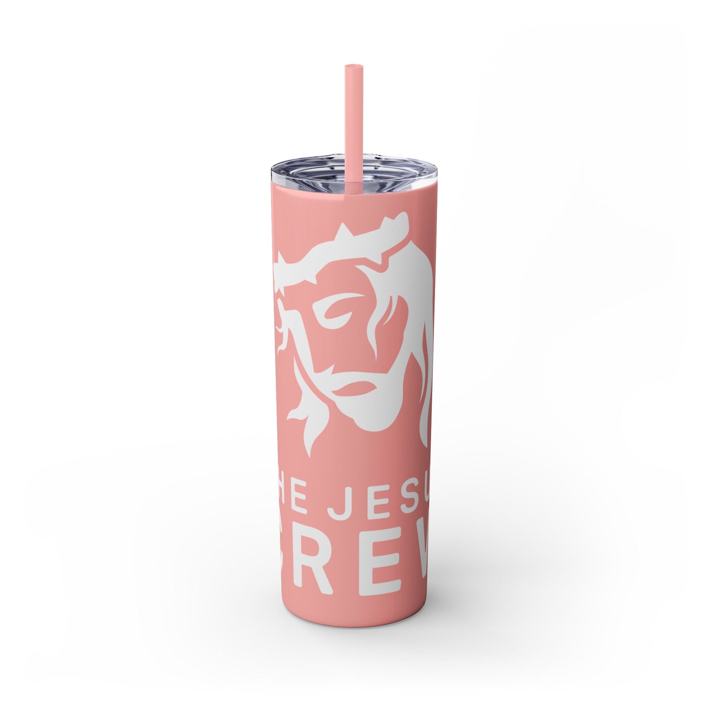 skinny tumbler with straw, 20oz