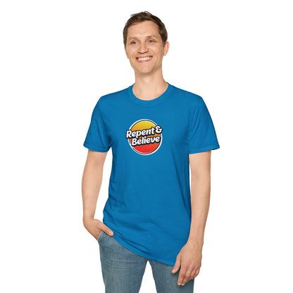 Repent & Believe Men's Softstyle T-Shirt
