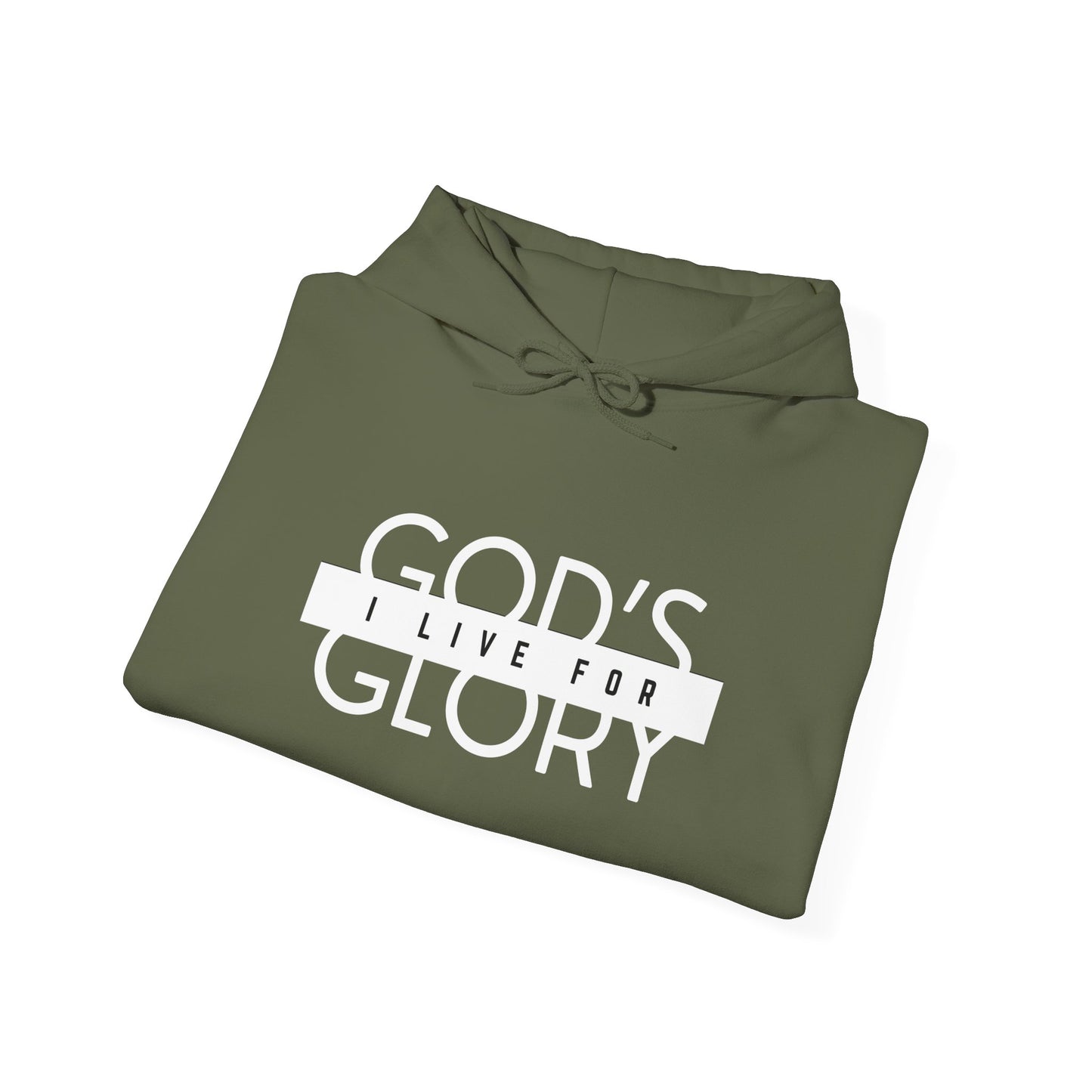 "i live for god's glory" women's heavy blend™ hooded sweatshirt