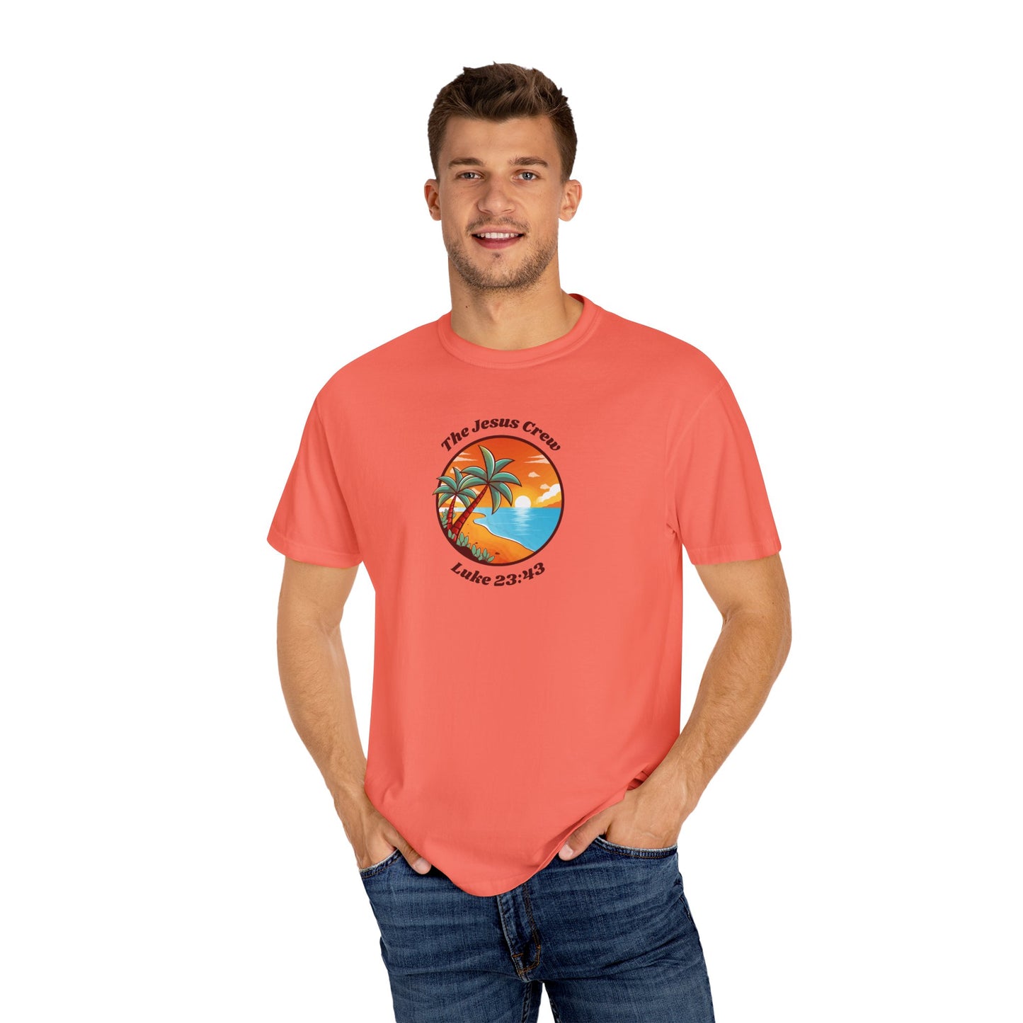 "luke 23:43 unisex garment-dyed t-shirt